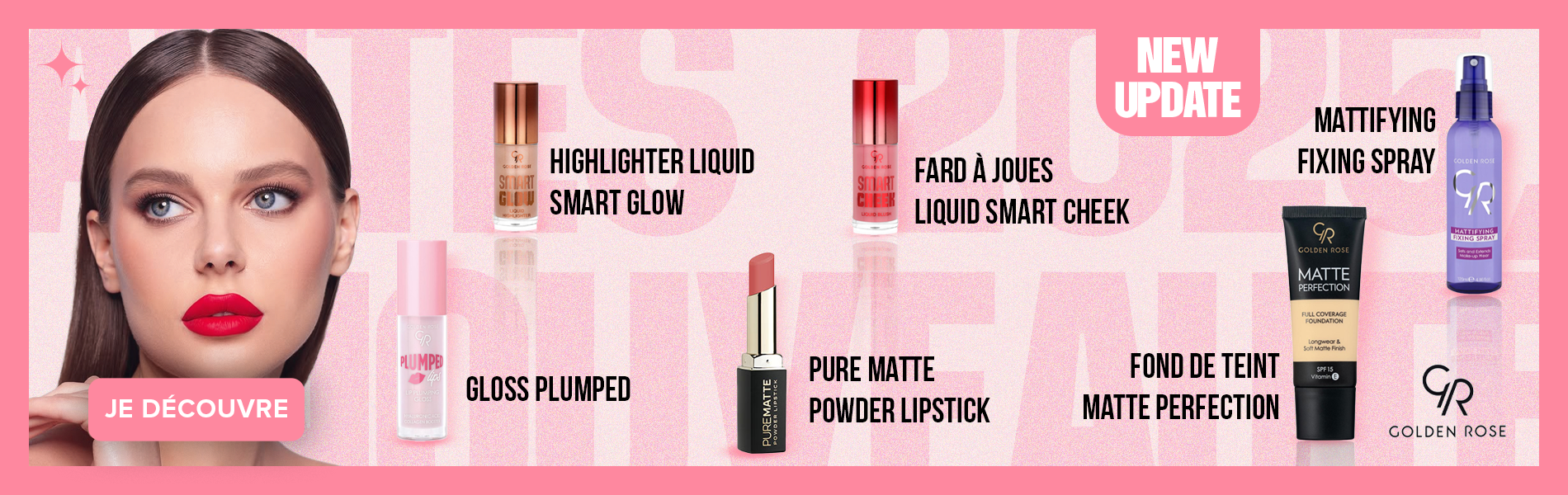 Nouveautés Golden Rose 2025 – Maquillage tendance